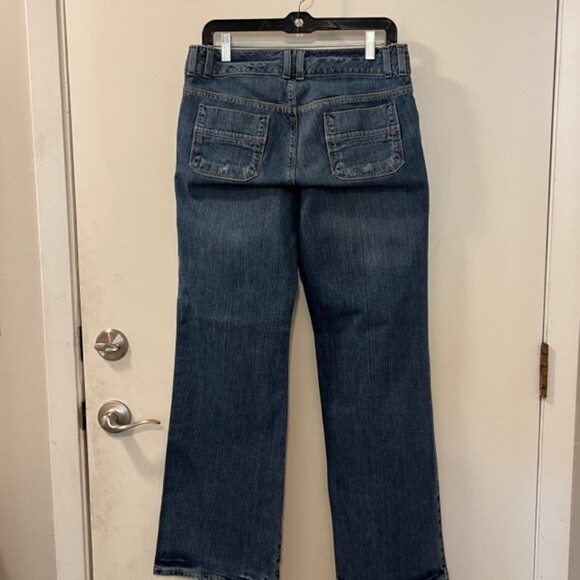 Banana Republic Womens Blue Contoured Boot Cut Stretch Mid Rise Denim Jeans Sz 8 - Picture 7 of 12